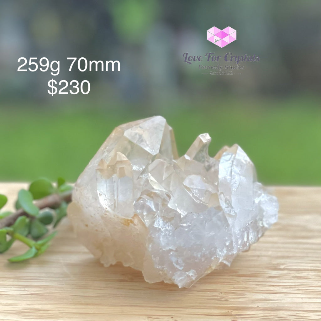 Golden Quartz Cluster With Hematite (Brazil) 259G 70Mm