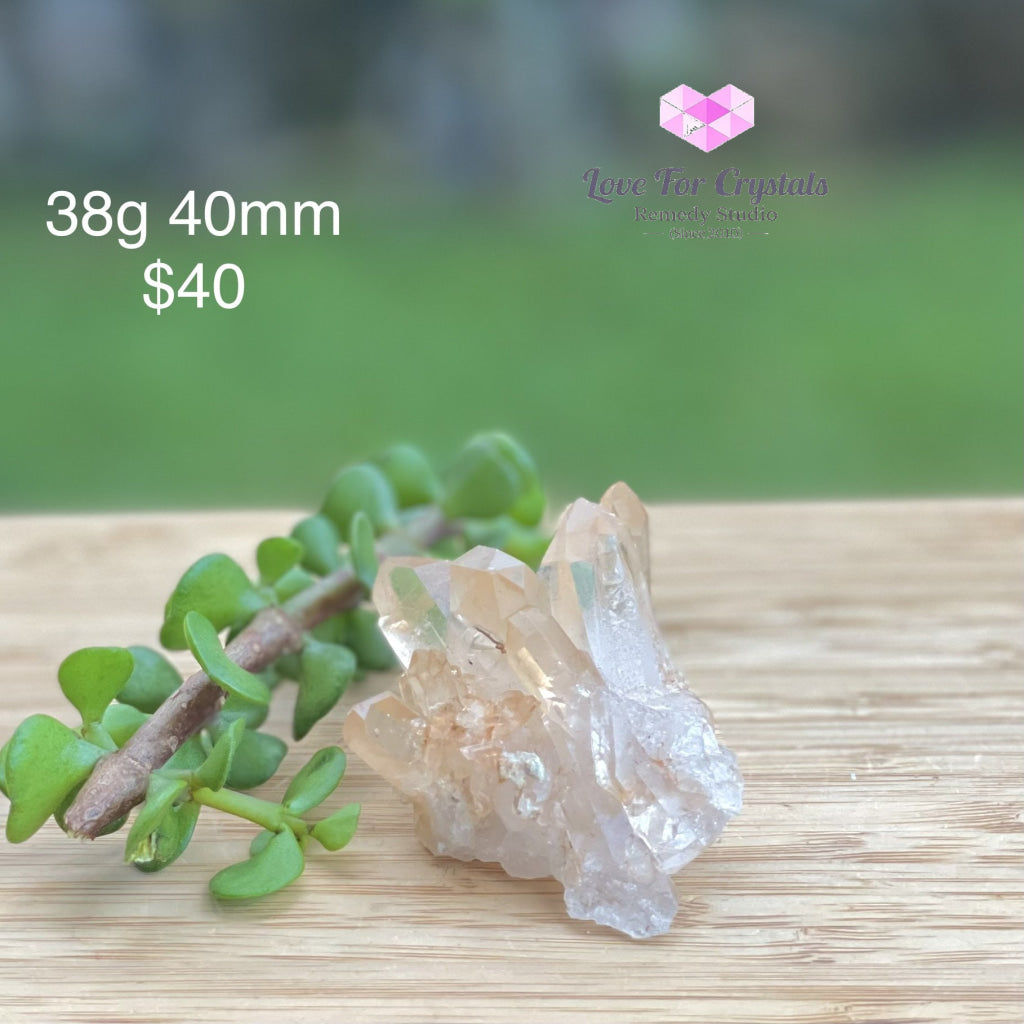 Golden Quartz Cluster With Hematite (Brazil) 38G 40Mm