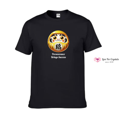 Wish Granting Daruma (Shirts Of Fortune) By Fort M Treasures Black