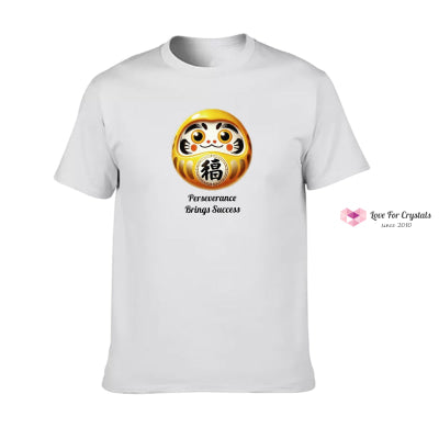 Wish Granting Daruma (Shirts Of Fortune) By Fort M Treasures White