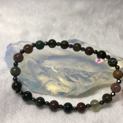 Good Health Bracelet By Audreys Remedies (Bloodstone & Hematite) Remedy Bracelets
