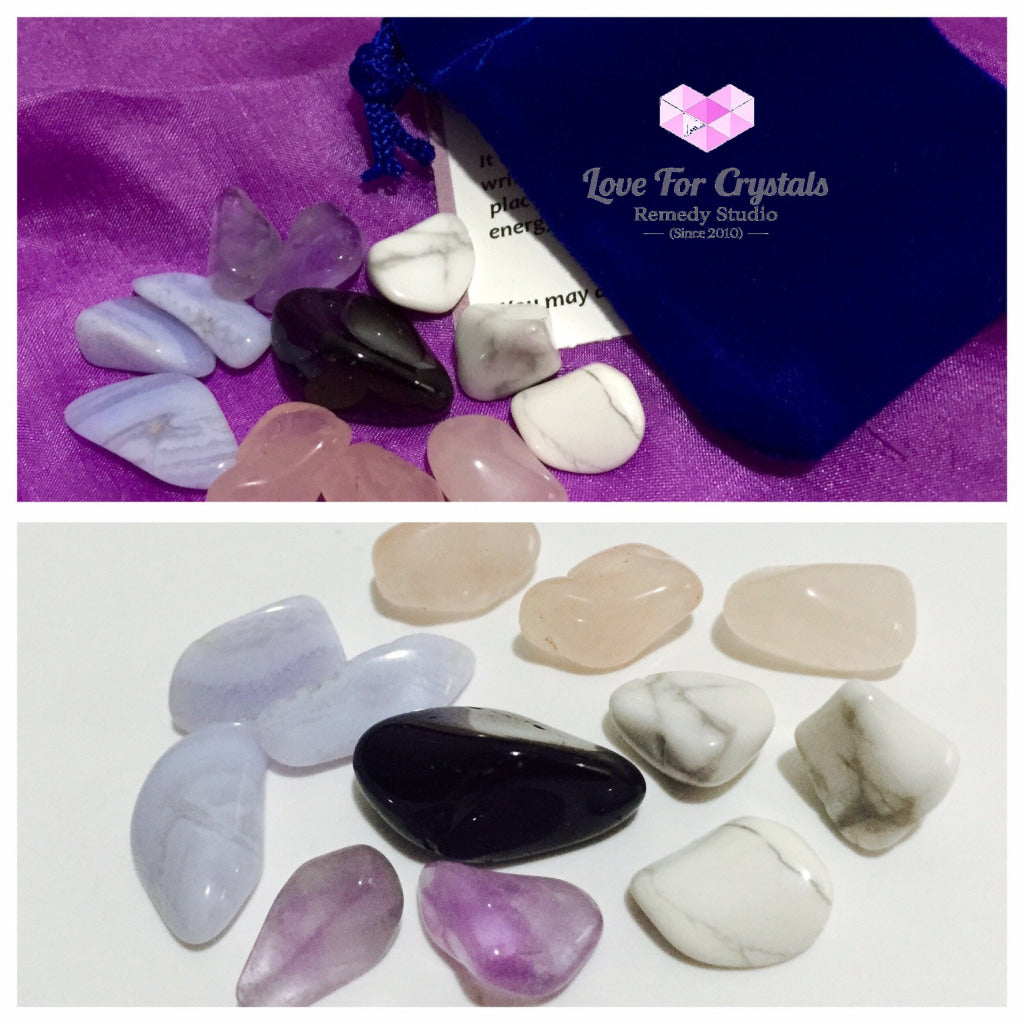 Good Sleep Crystal Remedy Kit By Agartha (Pocketsized) Kits
