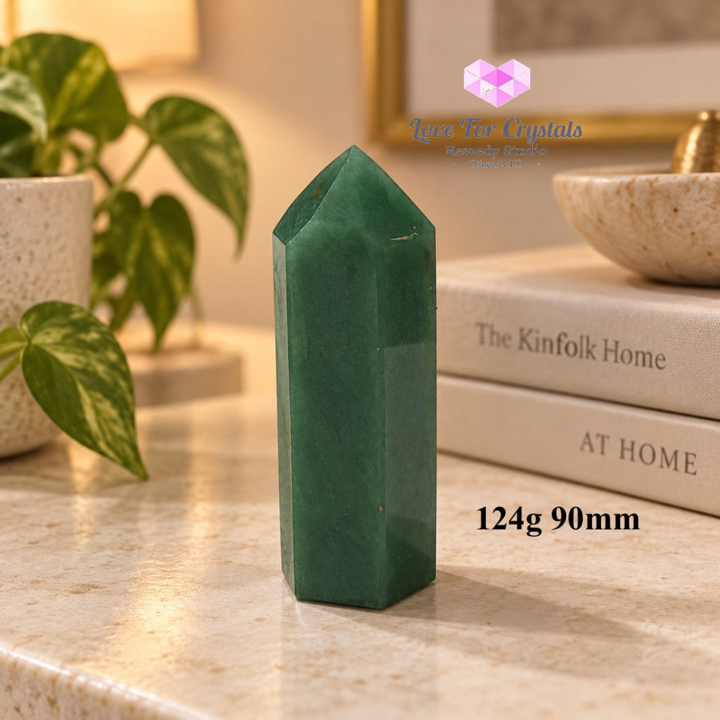 Green Aventurine AAA Tower (Brazil) - 124g 90mm - Aventurine
