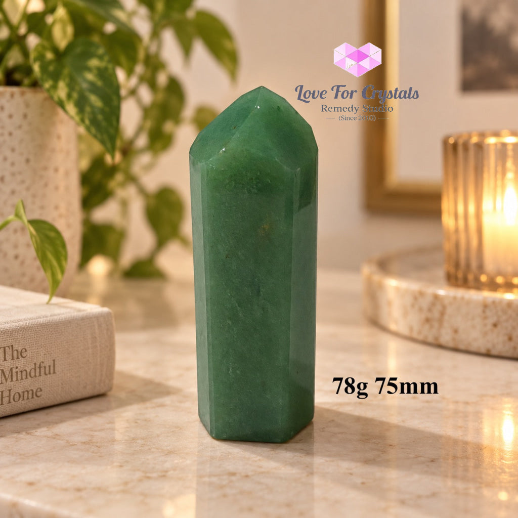 Green Aventurine AAA Tower (Brazil) - 78g 75mm - Aventurine