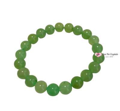 Green Aventurine Crystal Bracelet (Good Luck) 8Mm Energy