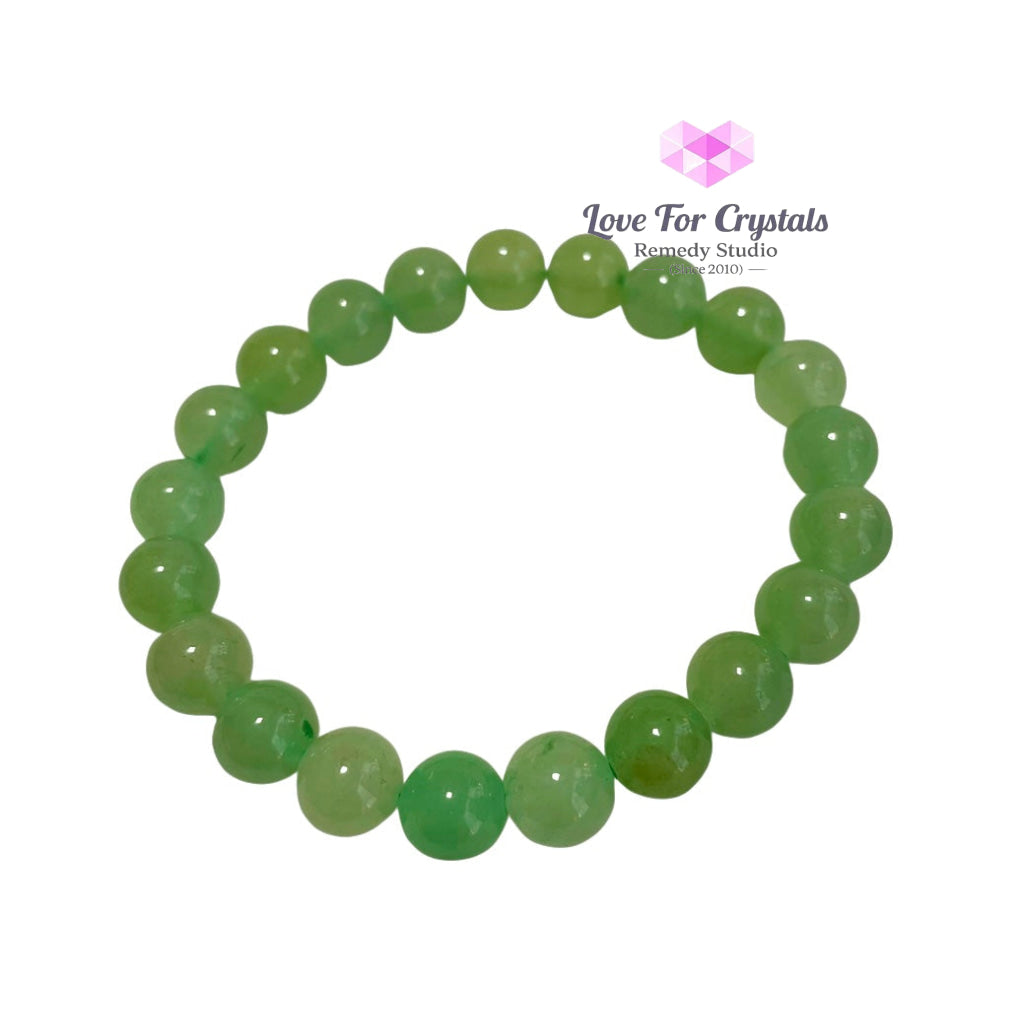 Green Aventurine Crystal Bracelet (Good Luck) 8Mm Energy