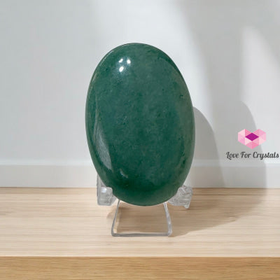 Green Aventurine Palm Stone with Stand 50mm (Luck & Renewal) Pre-coded activated 50mm Random Piece Aventurine