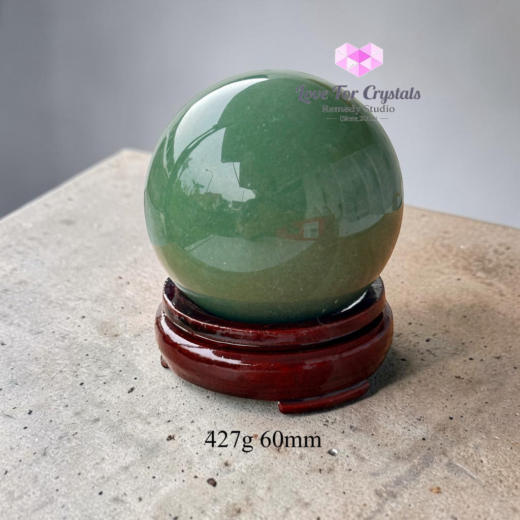 Green Aventurine Sphere (Orb of Fortune & Luck) - 427g 60mm - Crystal spheres