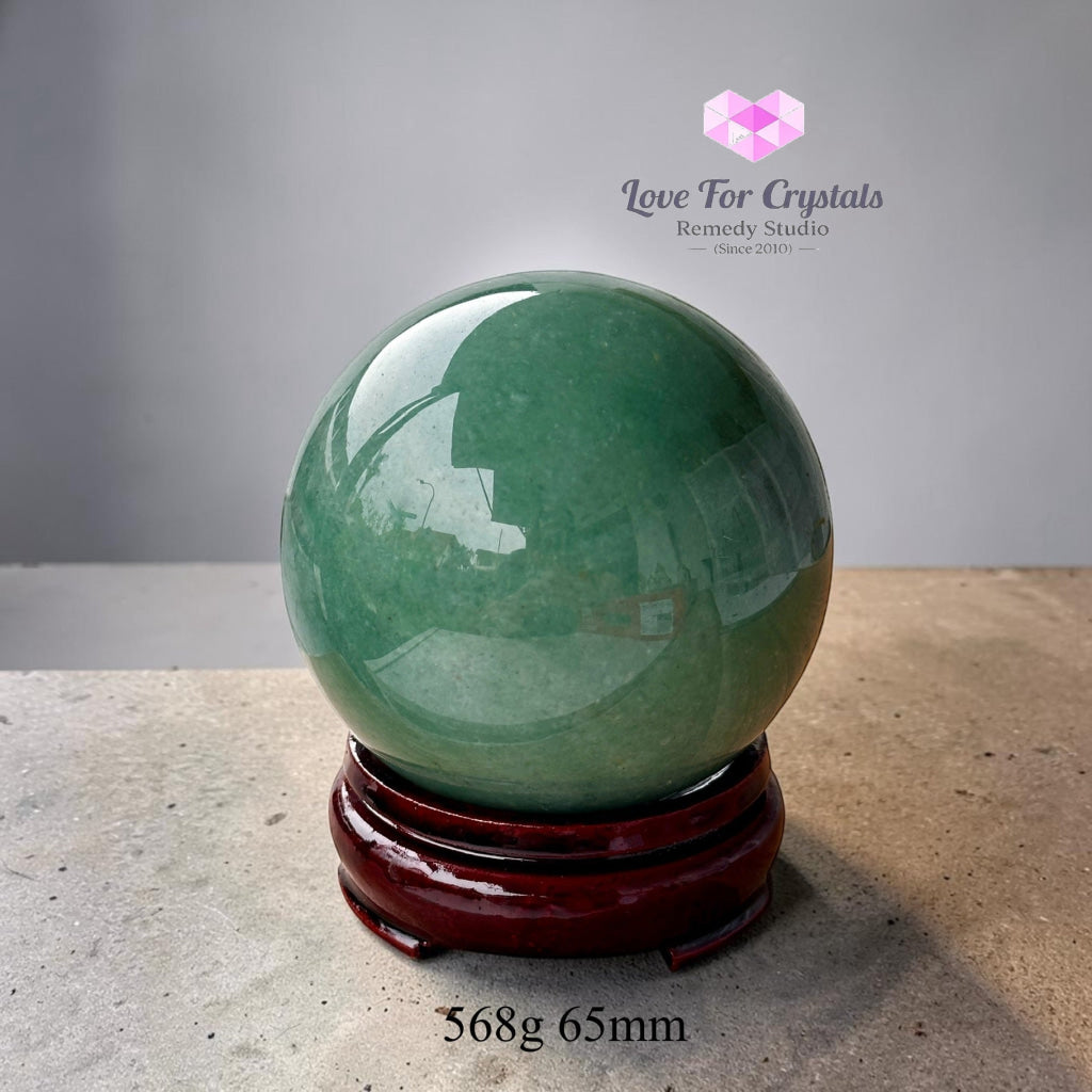 Green Aventurine Sphere (Orb of Fortune & Luck) - 568g 65mm - Crystal spheres