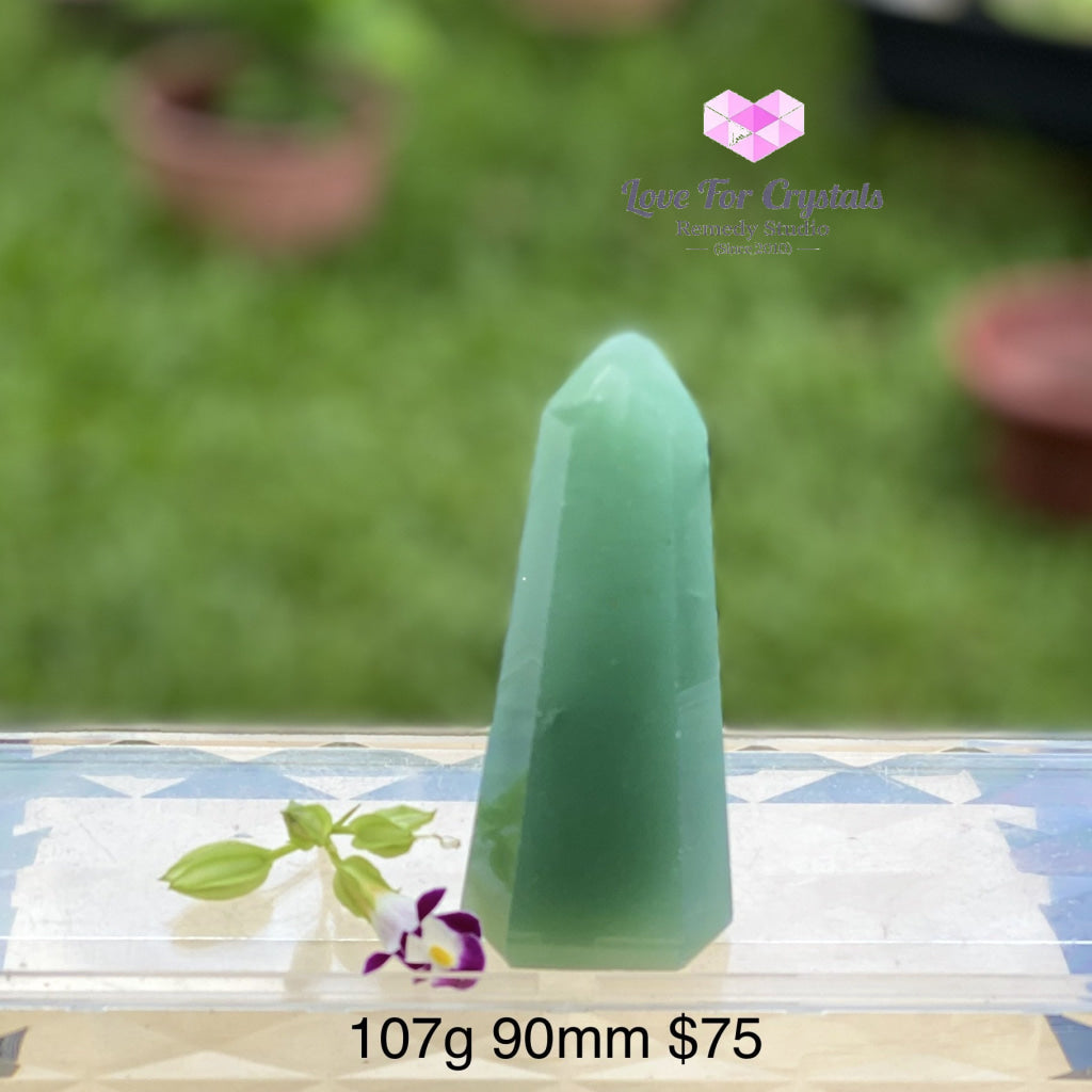 Green Aventurine Standing Point (Brazil) Aaa