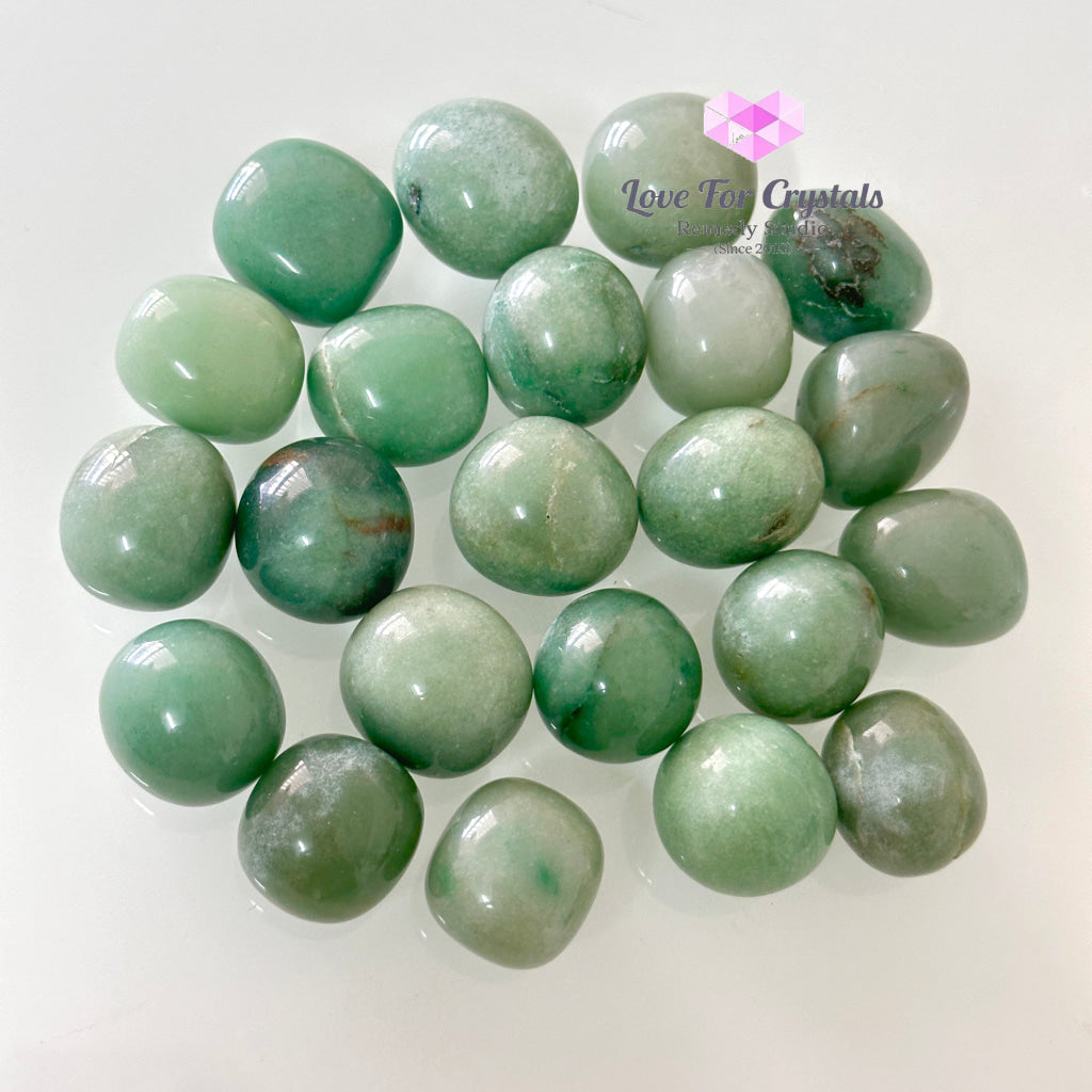 Green Aventurine Tumbled Stone 20-30mm, Luck & Fortune - Random Piece - Tumbled Stones