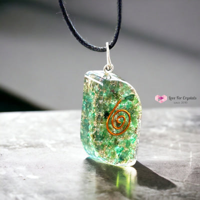 Green Jade Eye Pocket Or Pendant Orgonite (Good Health) 40Mm Orgonites