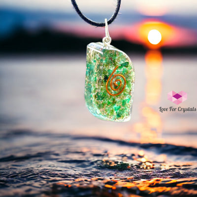 Green Jade Eye Pocket Or Pendant Orgonite (Good Health) 40Mm Orgonites