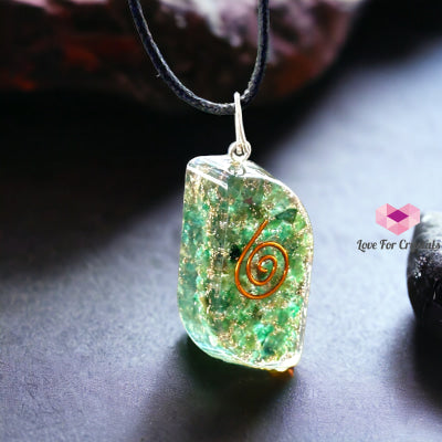 Green Jade Eye Pocket Or Pendant Orgonite (Good Health) 40Mm Orgonites