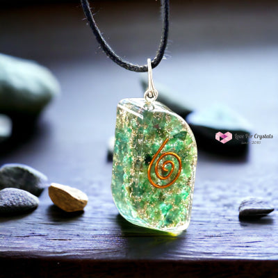 Green Jade Eye Pocket Or Pendant Orgonite (Good Health) 40Mm Orgonites