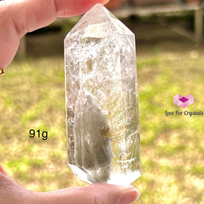 Green Phantom Quartz Points Brazil Crystal