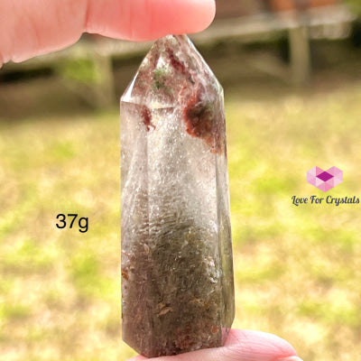 Green Phantom Quartz Points Brazil Crystal