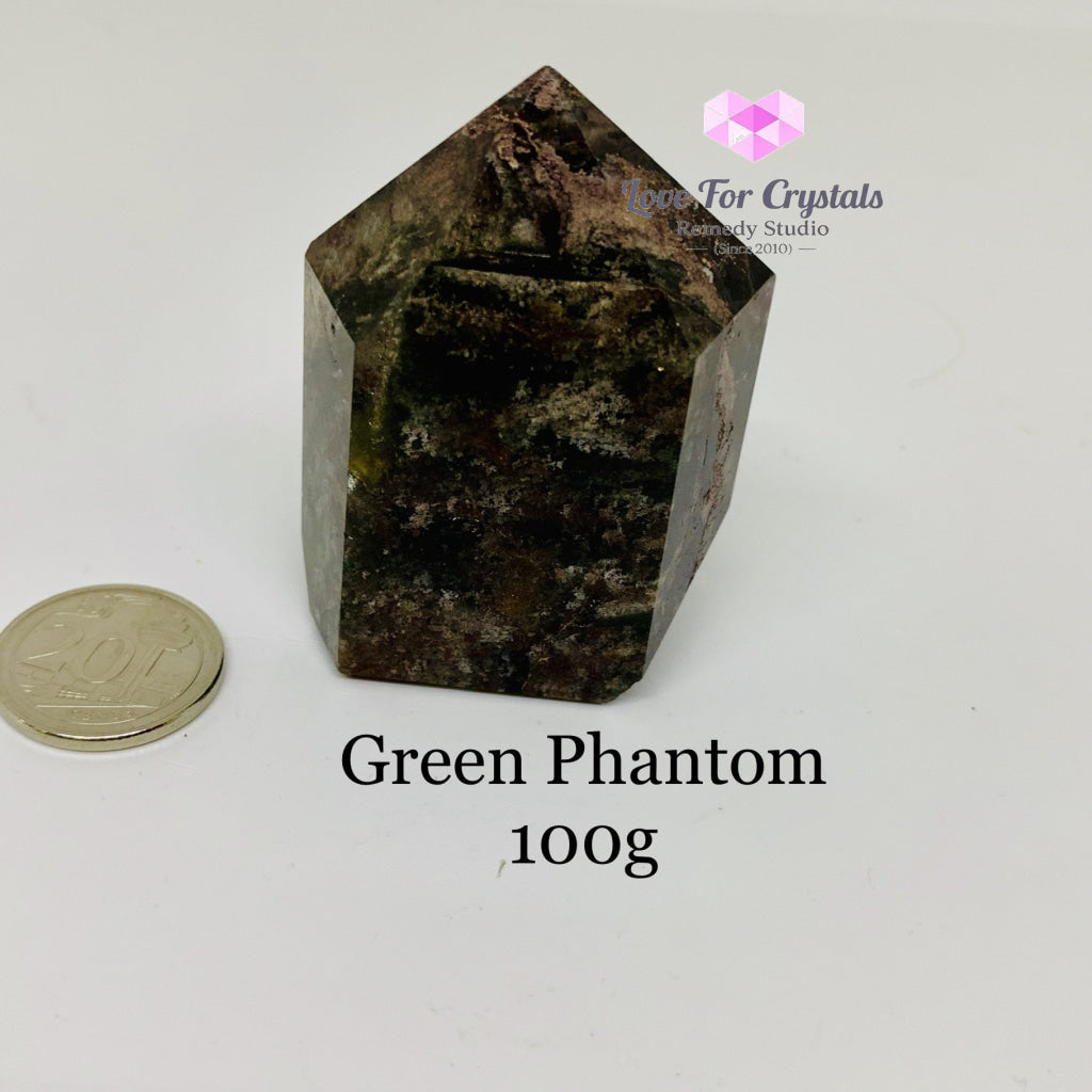 Green Phantom Quartz Points Chlorite
