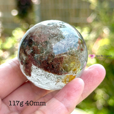 Green Phantom Quartz Sphere (Aaa) 117G 40Mm