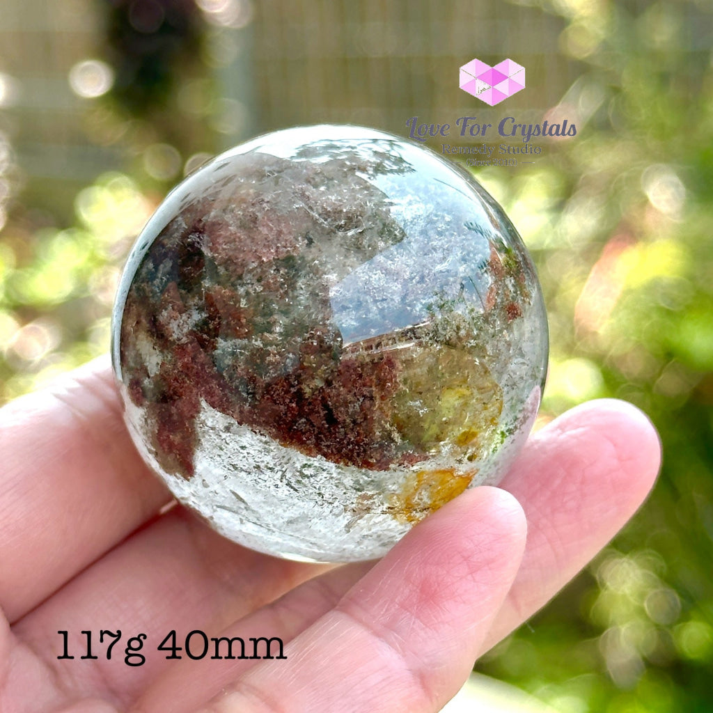 Green Phantom Quartz Sphere (Aaa) 117G 40Mm