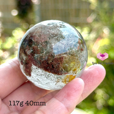 Green Phantom Quartz Sphere (Aaa) 117G 40Mm