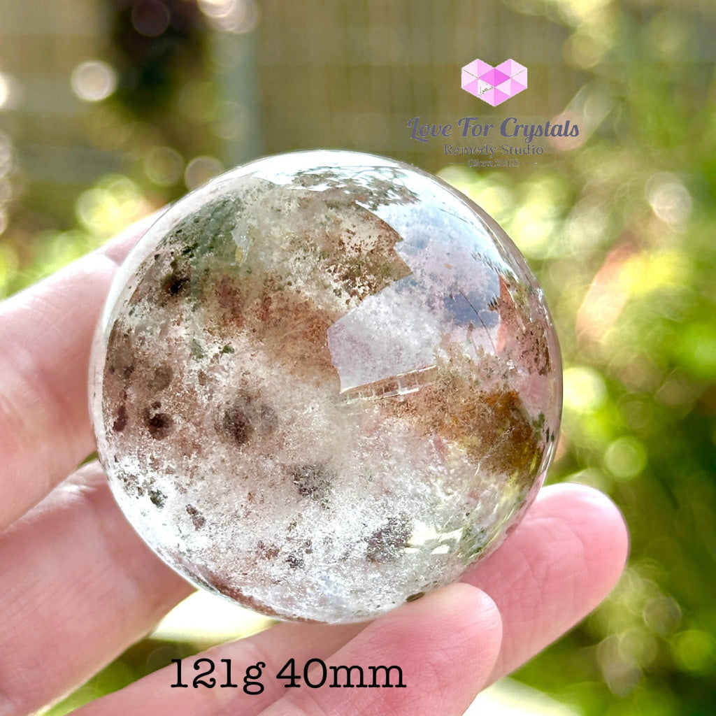 Green Phantom Quartz Sphere (Aaa) 121G 40Mm