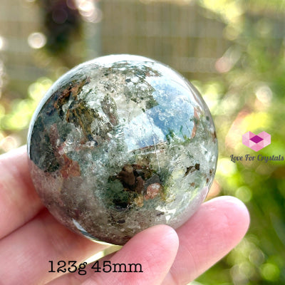 Green Phantom Quartz Sphere (Aaa) 123G 45Mm