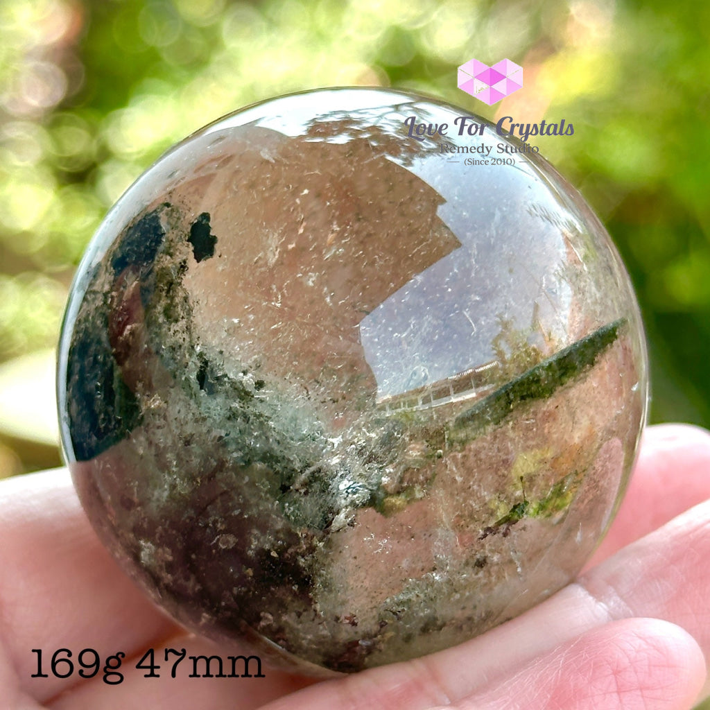 Green Phantom Quartz Sphere (Aaa) 155G 47Mm