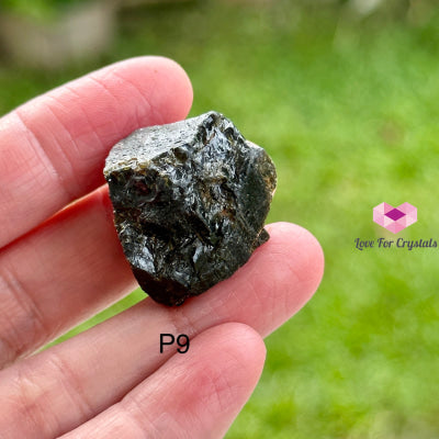 Green Tourmaline Raw Photo 9 Crystals