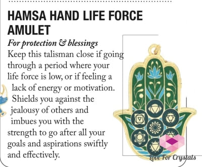 Hamsa Hand Life Force Amulet Keychain (Feng Shui 2024) Feng Shui 2024