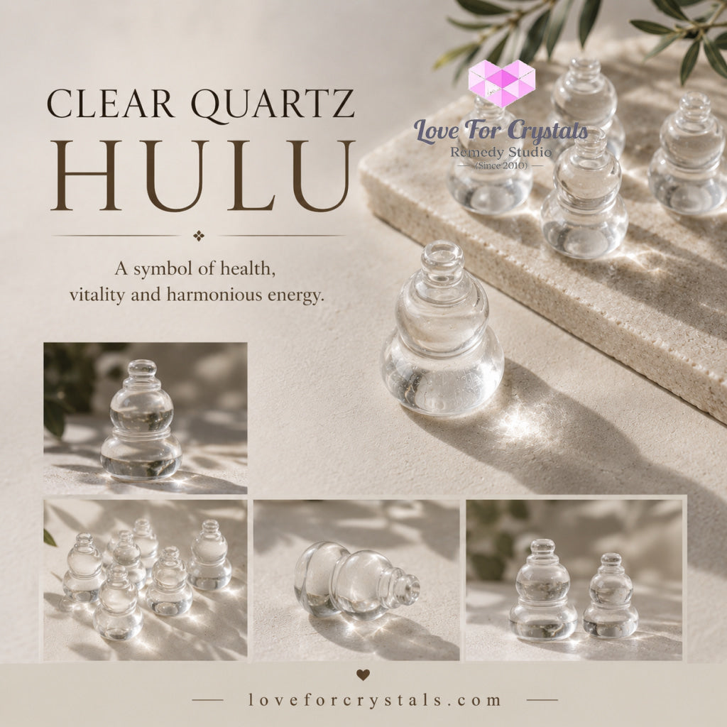 Health Talisman Clear Quartz Hulu (Wulou)40mm (Attuned by Audrey) - Clear quartz