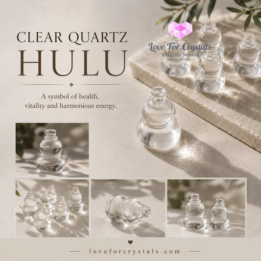 Health Talisman Clear Quartz Hulu (Wulou)40mm (Attuned by Audrey) - Clear quartz