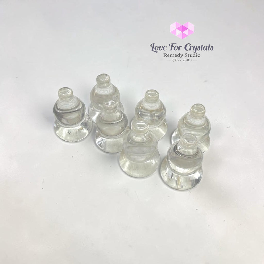 Health Talisman Clear Quartz Hulu (Wulou)40mm (Attuned by Audrey) - Clear quartz