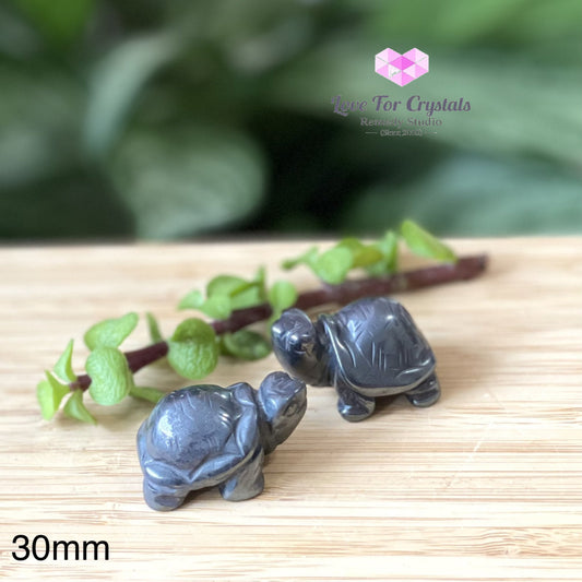 Hematite Carved Tortoise/turtle Per Piece 30Mm Polished Stones