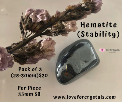 Hematite Tumbled (Brazil) Stones