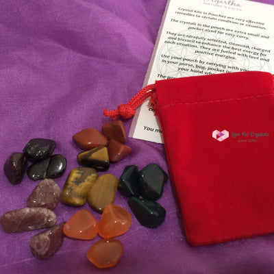 Increase Vitality & Passion Crystal Remedy Kit By Agartha (Pocketsized) Kits
