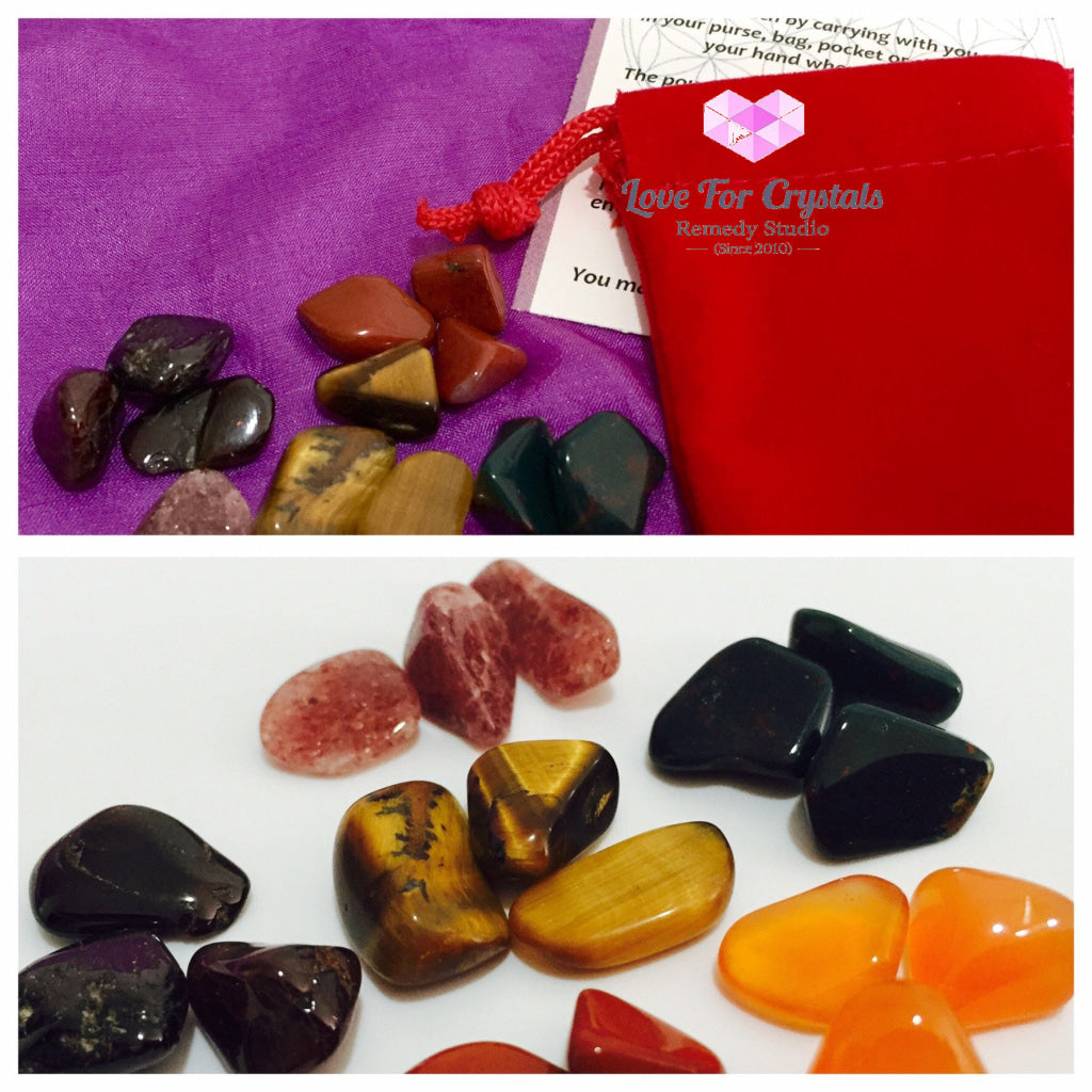 Increase Vitality & Passion Crystal Remedy Kit By Agartha (Pocketsized) Kits