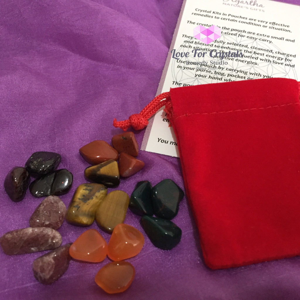 Increase Vitality & Passion Crystal Remedy Kit By Agartha (Pocketsized) Kits