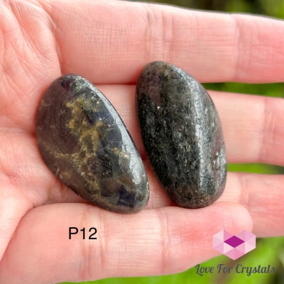 Iolite Tumbled Stones 30-40Mm (Tanzania) Photo 12 Polished Crystal