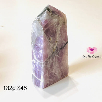 Kunzite Obelisk Tower Points Aaa (Australia) 132G 90Mm Crystal Point