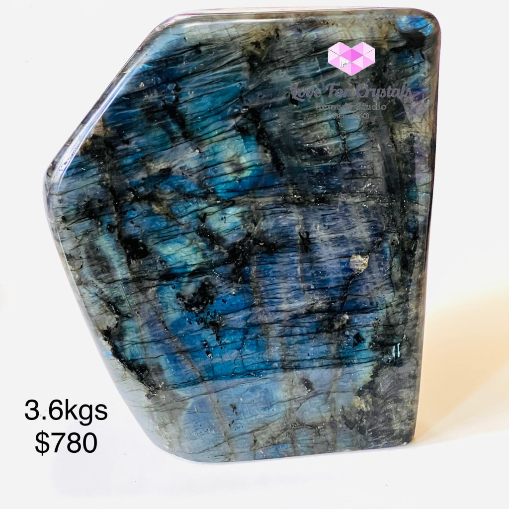 Labradorite Slabs (Madagascar) Aaa With Flashes 3.6 Kgs Polished Crystals