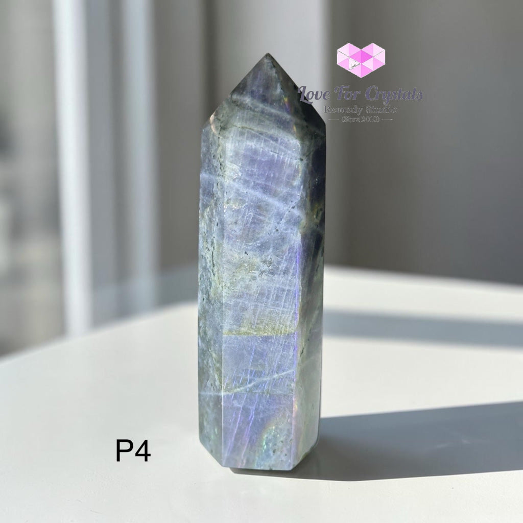 Labradorite Tower with Flash (Madagascar) 75-90mm - Photo 4 - Labradorite