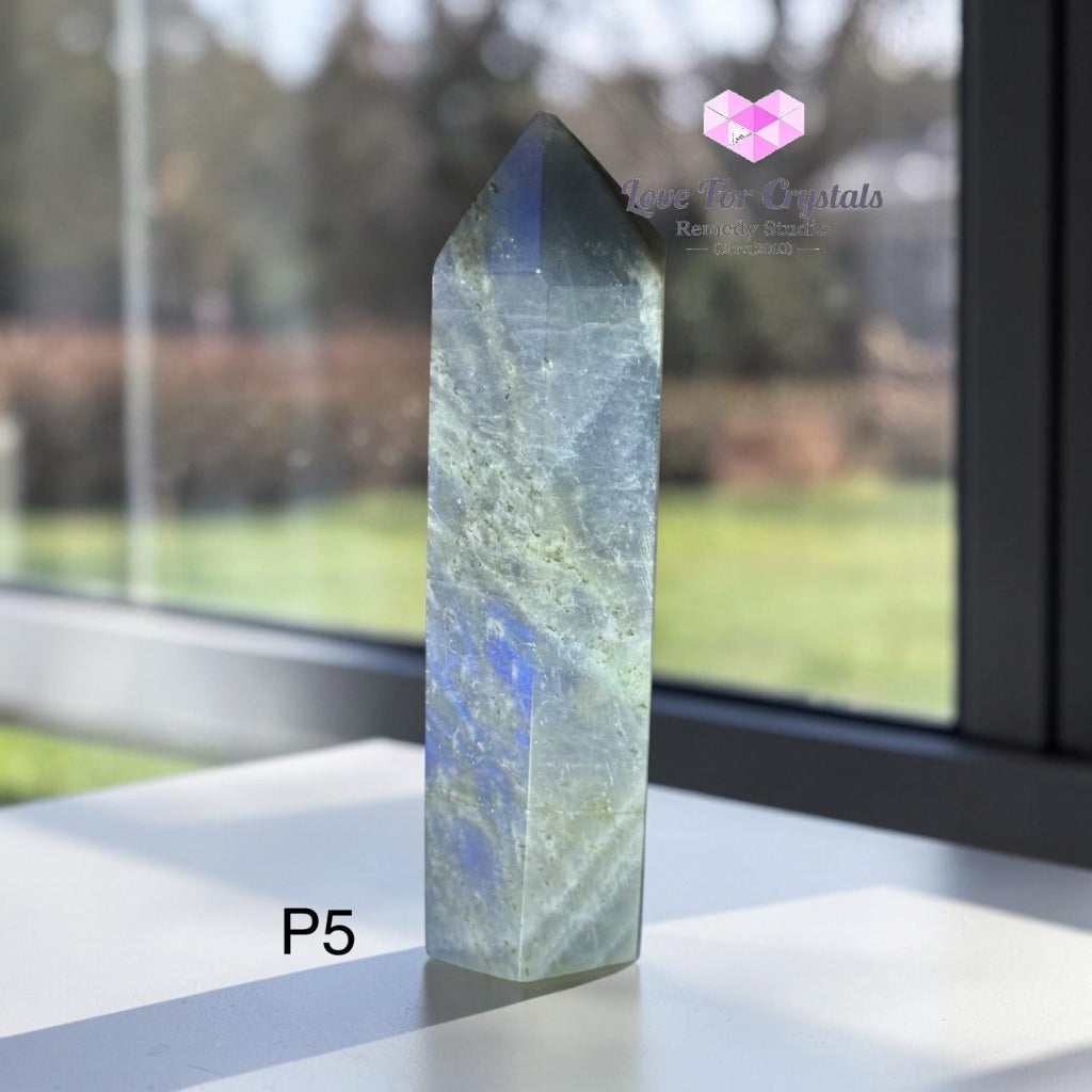 Labradorite Tower with Flash (Madagascar) 75-90mm - Photo 5 - Labradorite