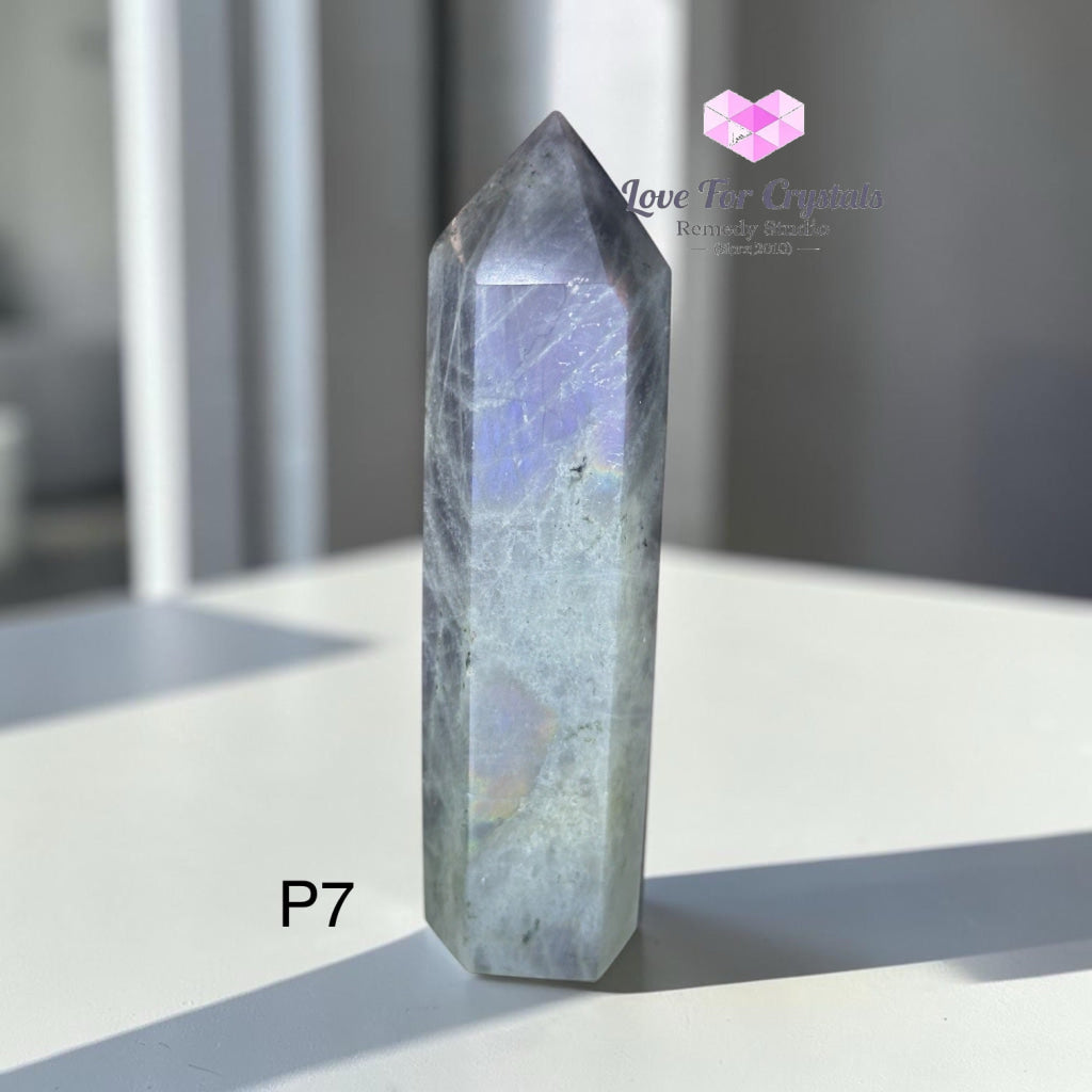 Labradorite Tower with Flash (Madagascar) 75-90mm - Photo 7 - Labradorite