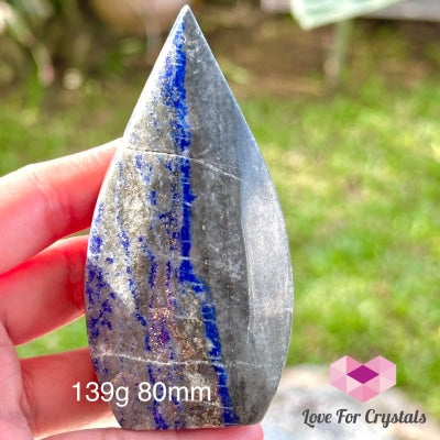 Lapis Lazuli Flame (Afghanistan) 139G 80Mm Polished Crystals