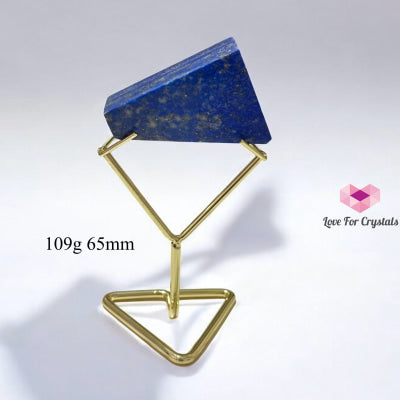 Lapis Lazuli Free form (Manifestation Anchor) pre-coded activated with elegant stand 109g 65mm Lapis Lazuli