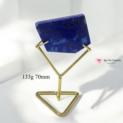 Lapis Lazuli Free form (Manifestation Anchor) pre-coded activated with elegant stand 133g 70mm Lapis Lazuli