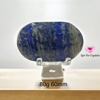 Lapis Lazuli Palms on Acrylic Stands (Success Activator) pre-coded activated (60mm) P6 (80g) Lapis Lazuli