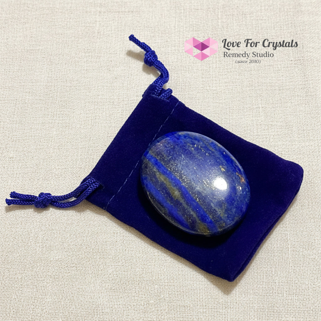 Lapis Lazuli Success Guard Palm Stone 45mm (encoded & activated) Random Piece (45mm) Lapis Lazuli