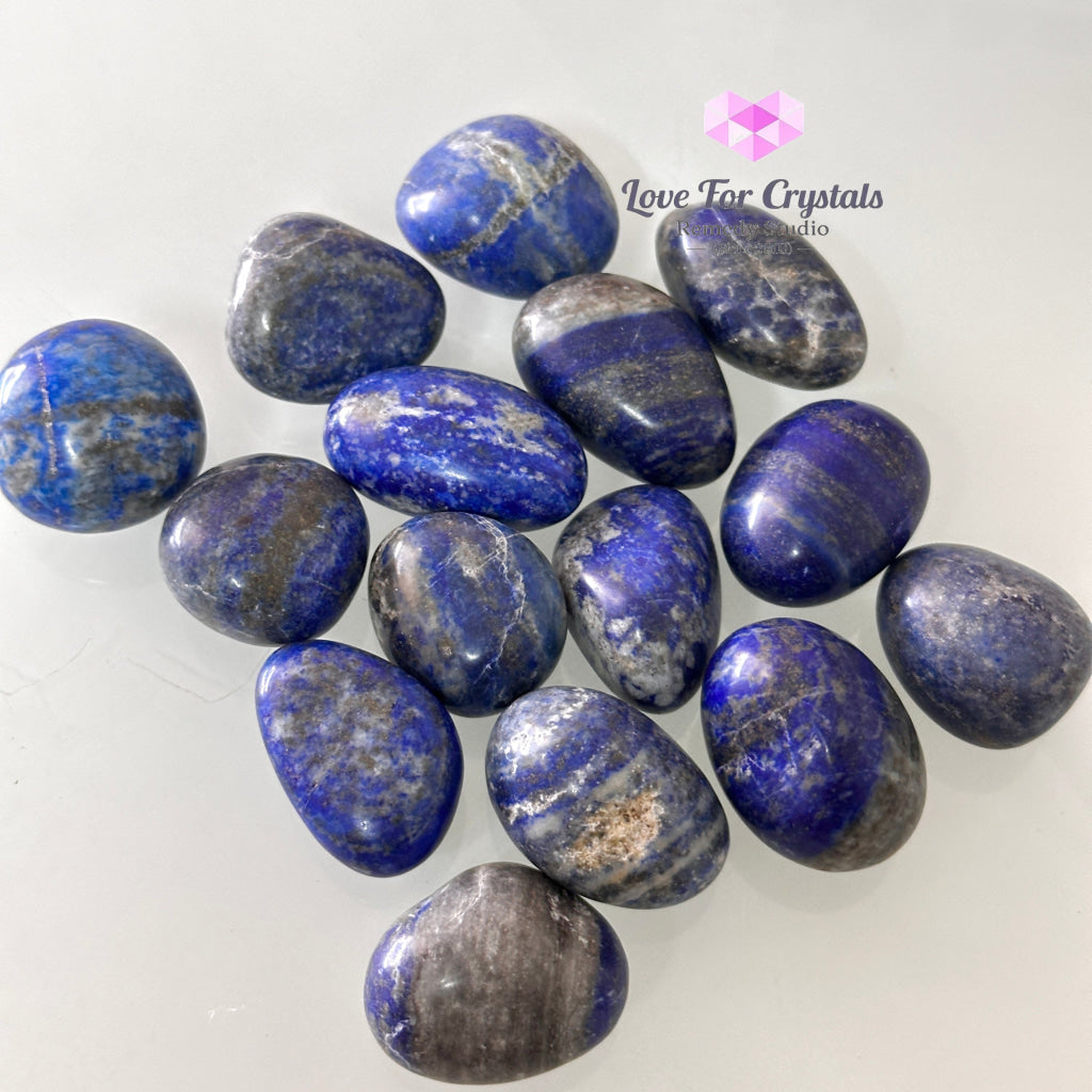 Lapis Lazuli Tumbled Stone 20-30mm, Manifesting - Random Piece - Tumbled Stones